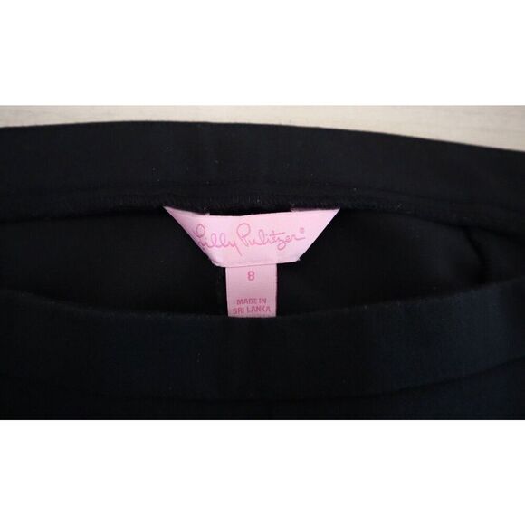 Lilly Pulitzer 27269 Women’s Sz 8 Black Alessia Stretch Dinner Pants - Picture 6 of 9